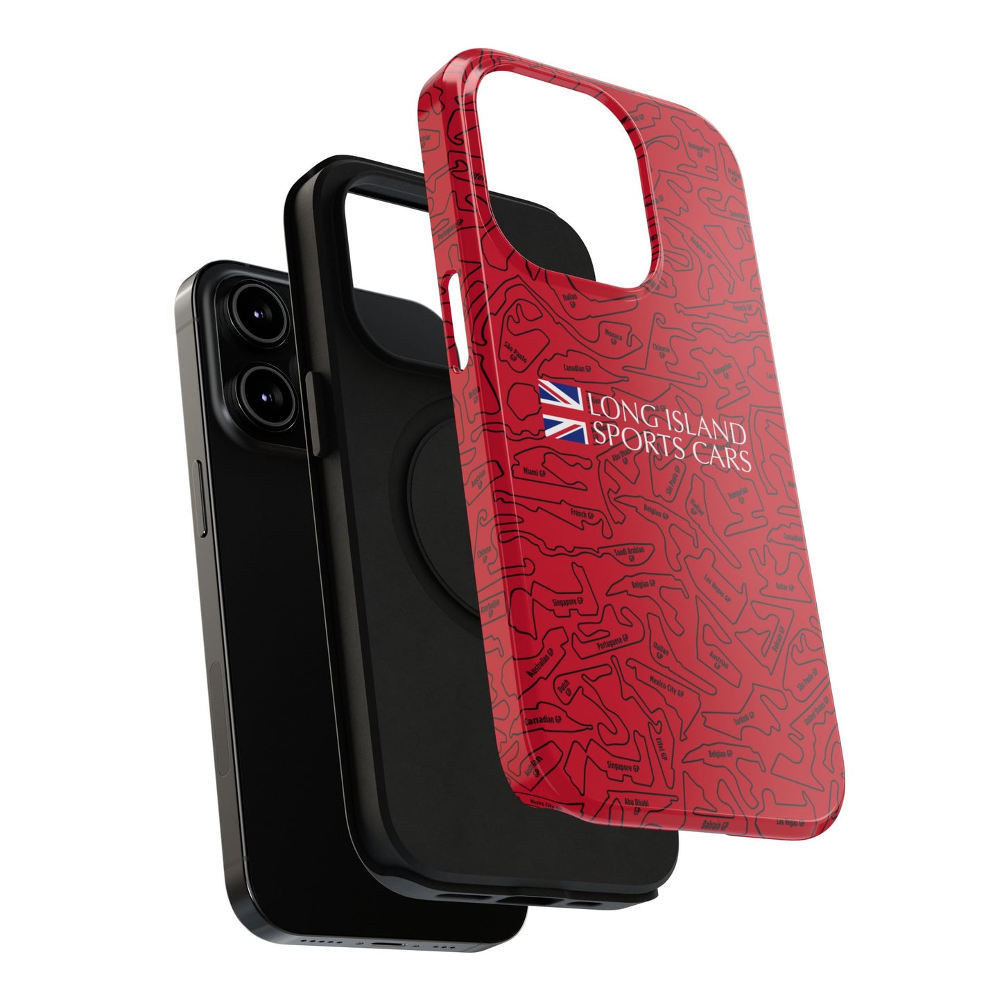 Long Island Sports Cars F1 race Track Inspired Impact-Resistant Phone Case