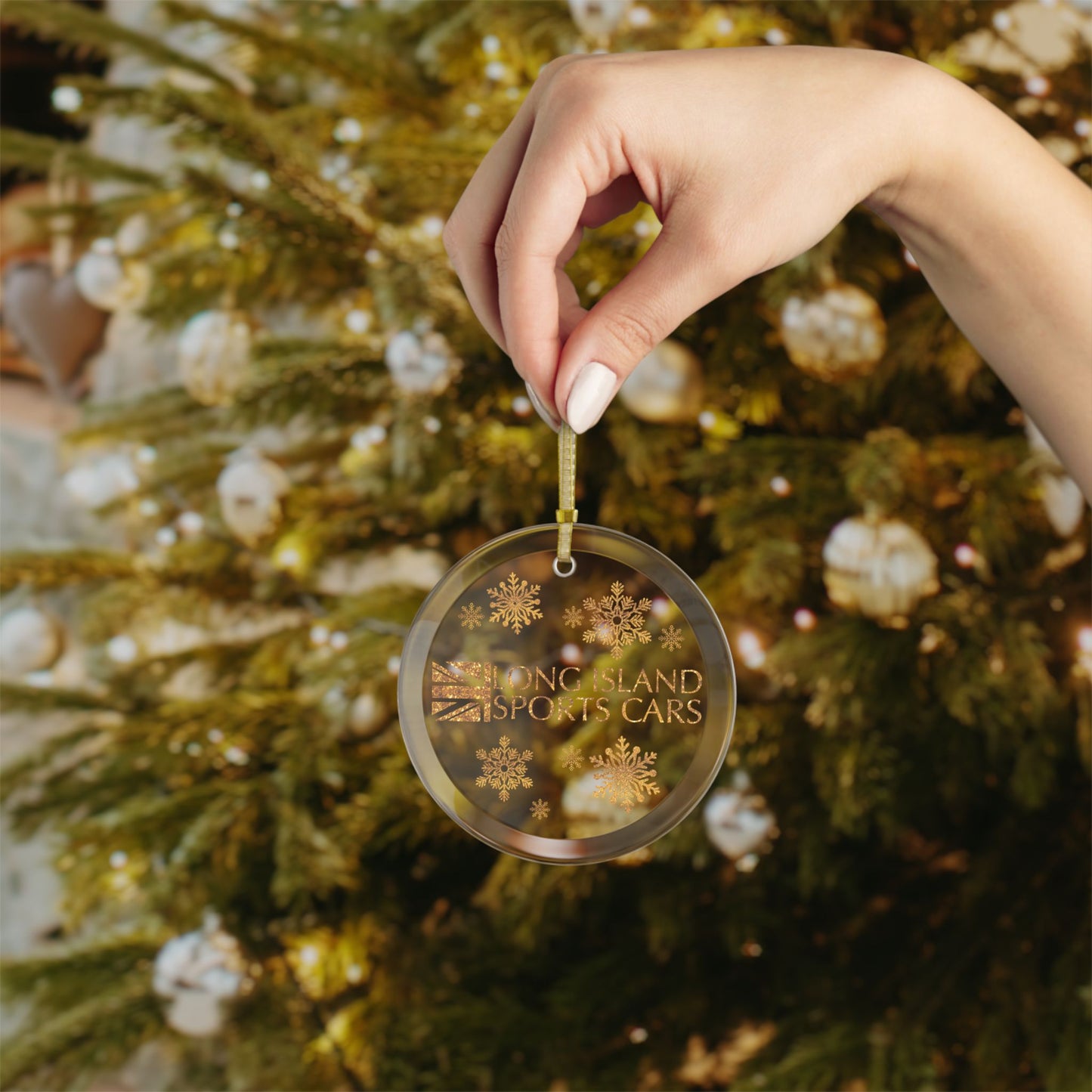 Long Island Sports Cars Glass Ornaments - Perfect Holiday Decorations