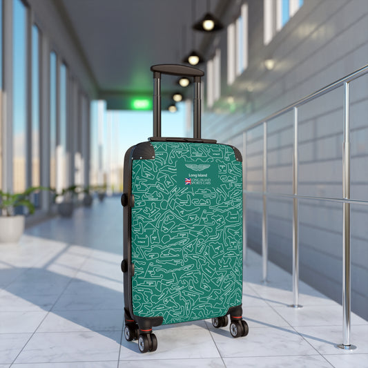 Aston Martin Long Island AM Green F1 Racetrack Suitcase