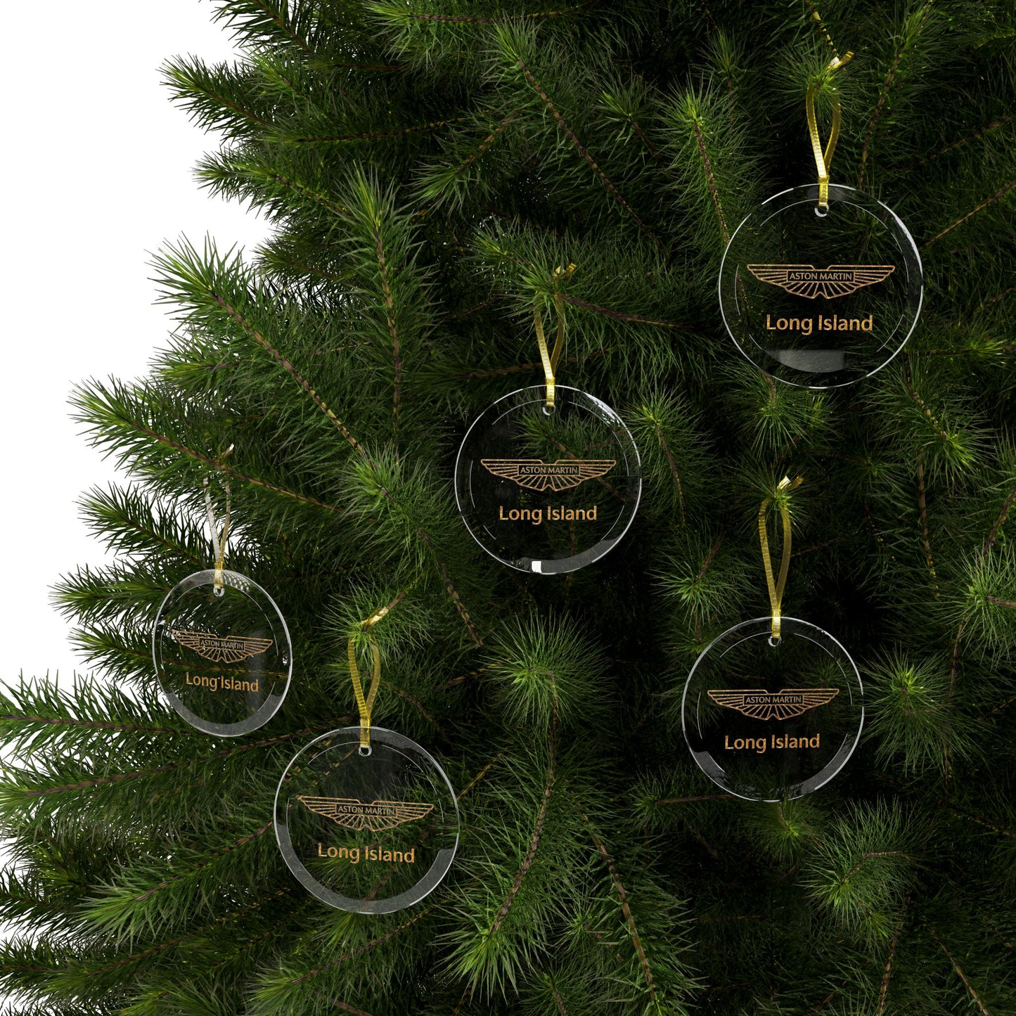 Aston Martin Long Island Glass Ornaments - Perfect Holiday Decorations