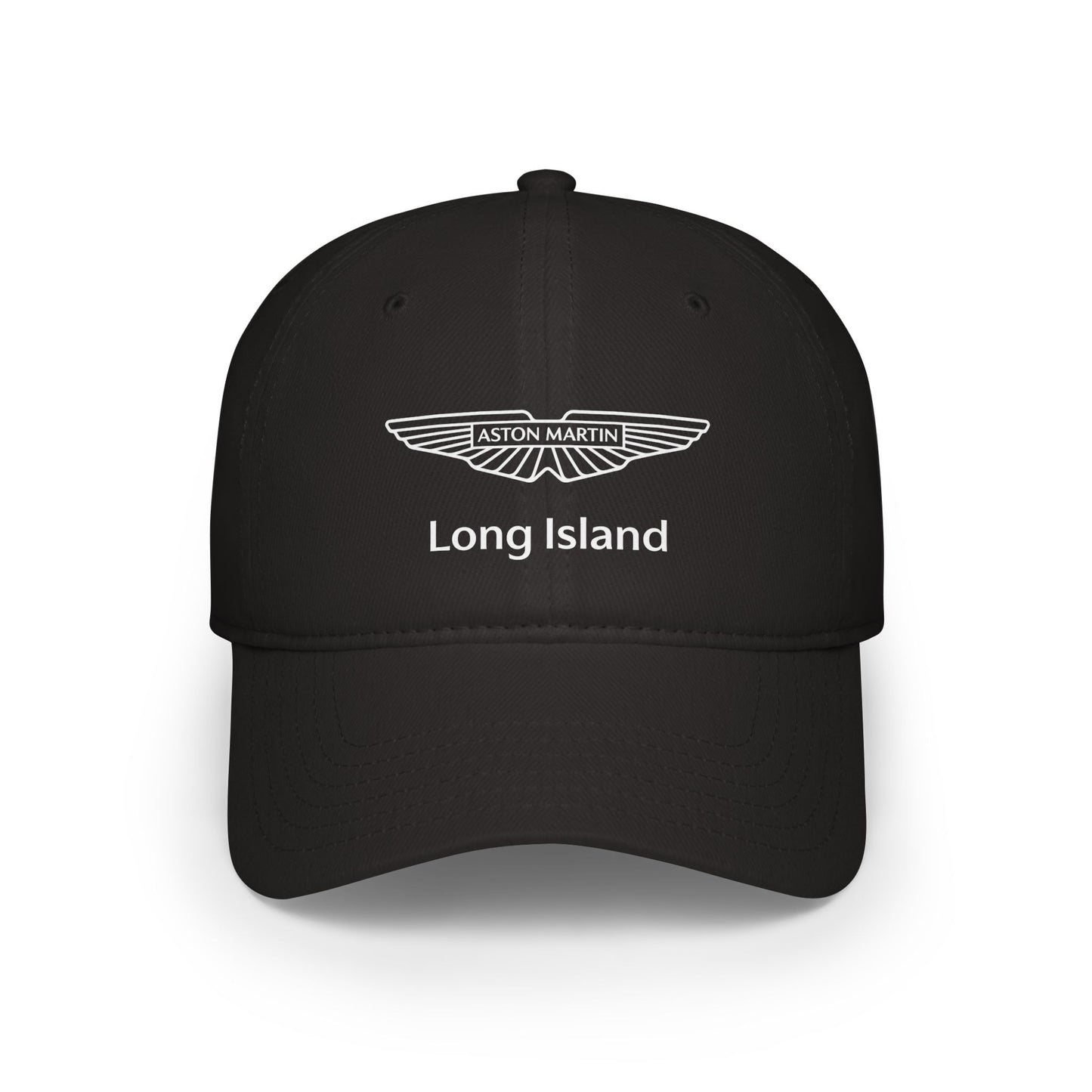 Aston Martin Long Island Stylish Low Profile Baseball Cap / Black