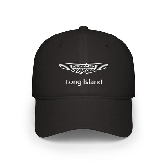 Aston Martin Long Island Stylish Low Profile Baseball Cap / Black