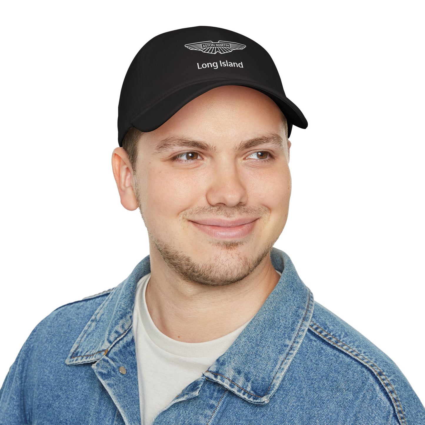 Aston Martin Long Island Stylish Low Profile Baseball Cap / Black