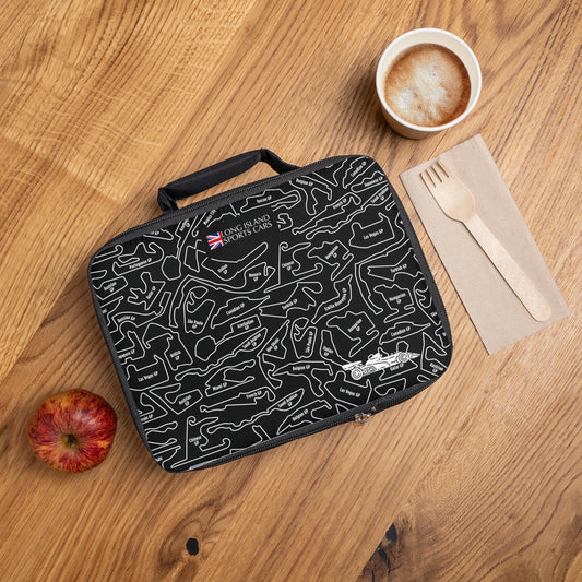 Long Island Sports Cars F1 Racetrack Lunch Bag - Stylish Insulated Tote for Cars Enthusiasts