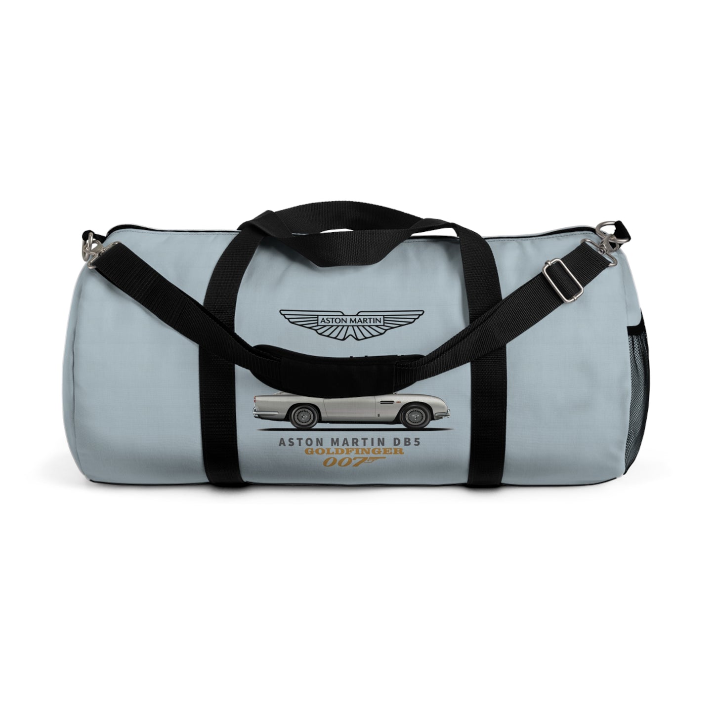 Long Island Sports Cars | Aston Martin Long Island DB5 Goldfinger 007 inspired Vibrant Travel Duffel Bag