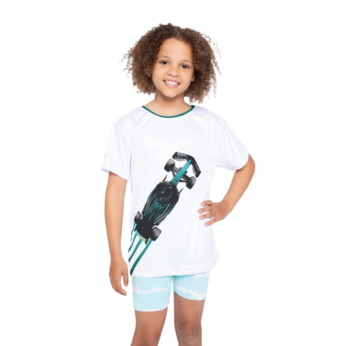 Kids Sports Jersey -Fernando Alonso Formula 1 inspired Design for Young Speed Enthusiasts