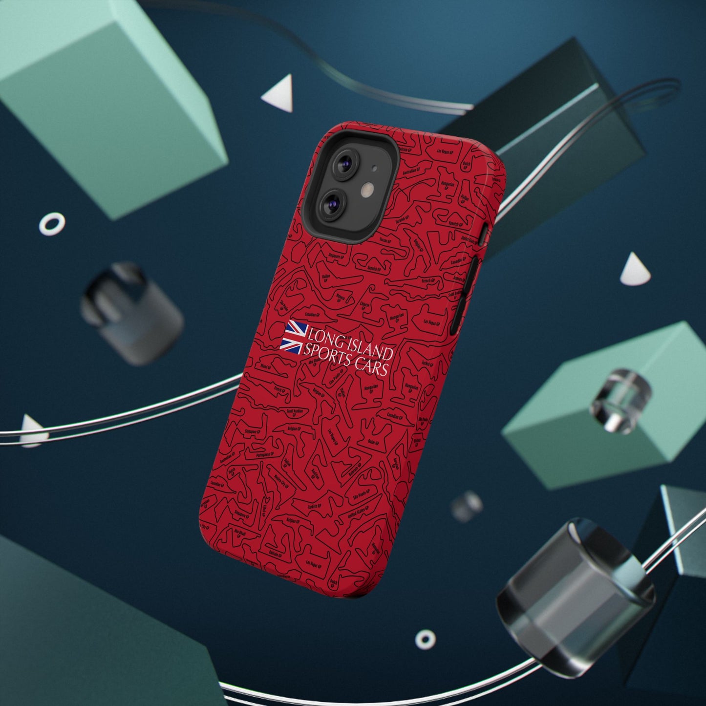 Long Island Sports Cars F1 race Track Inspired Impact-Resistant Phone Case