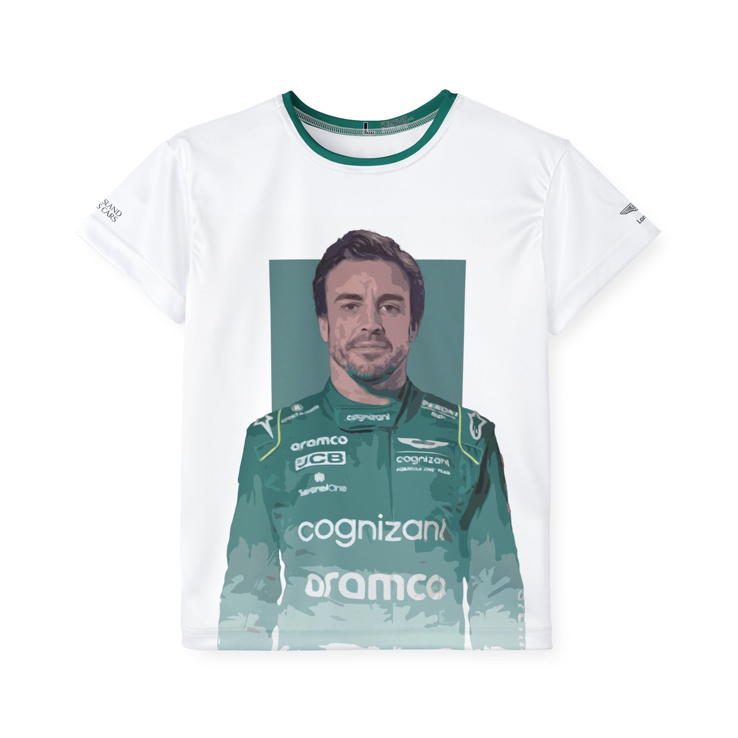 Kids Sports Jersey -Fernando Alonso Formula 1 inspired Design for Young Speed Enthusiasts