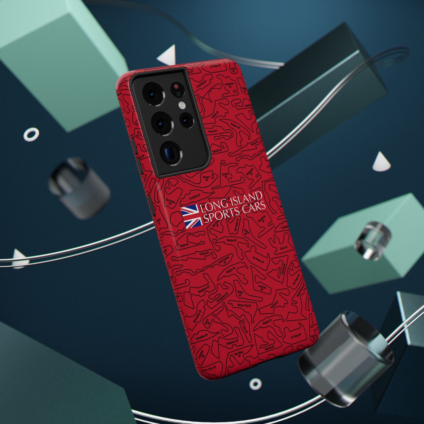 Long Island Sports Cars F1 race Track Inspired Impact-Resistant Phone Case