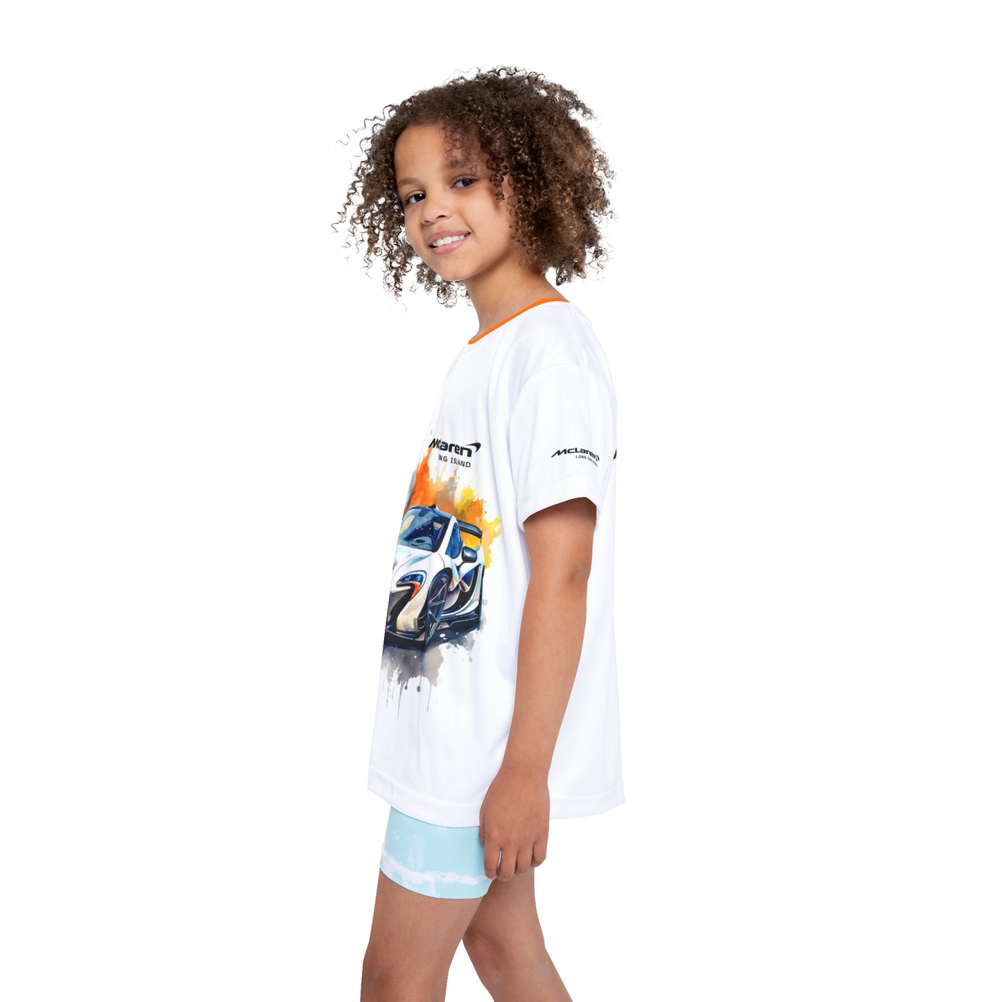 Kids Sports Jersey - McLaren P1 Design for Young Speed Enthusiasts