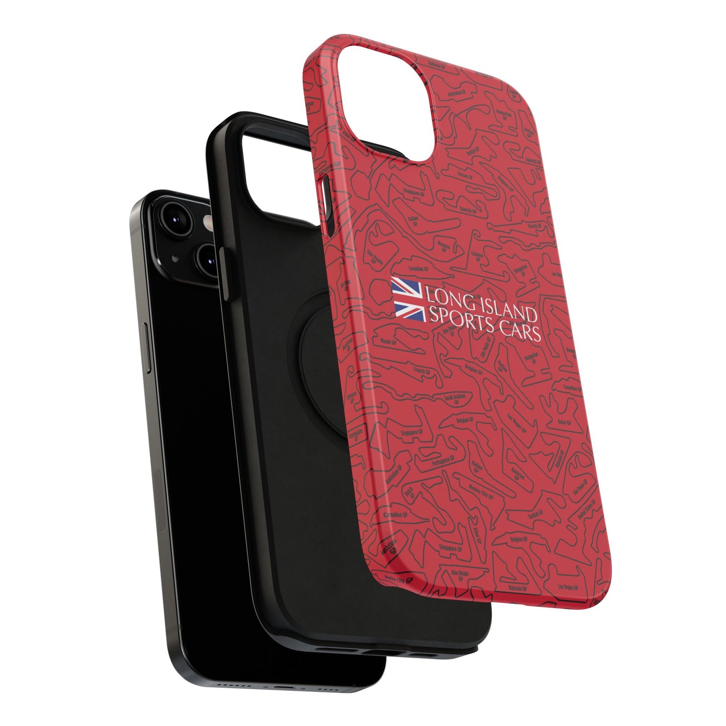 Long Island Sports Cars F1 race Track Inspired Impact-Resistant Phone Case