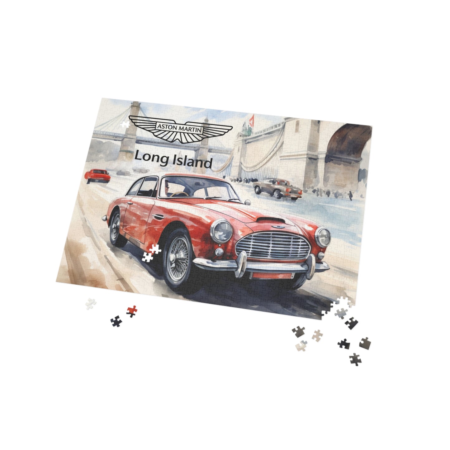 Aston Martin Long Island DB2 Inspired Puzzle - 96, 252, 500, 1000-Piece Options - Perfect Gift for Car Lovers & Puzzle Enthusiasts