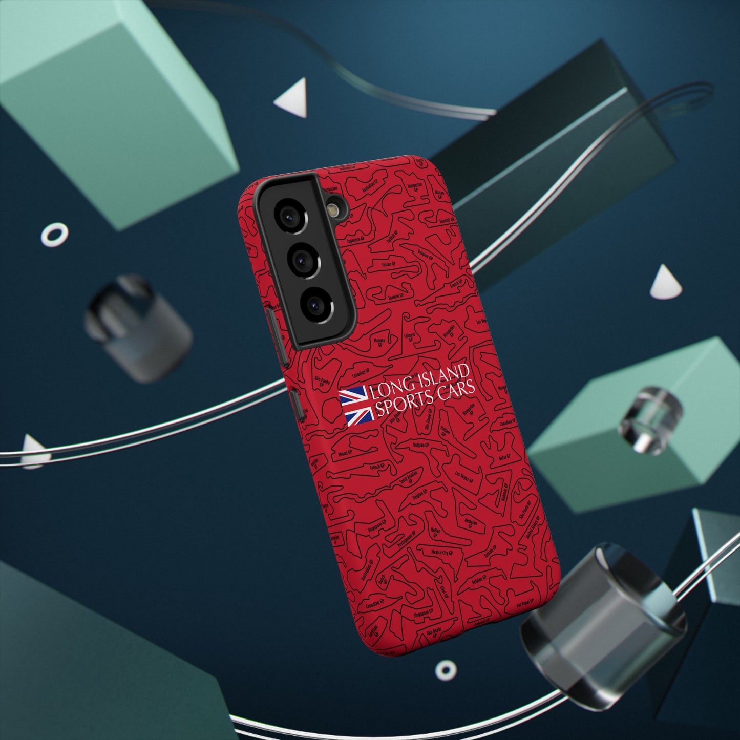 Long Island Sports Cars F1 race Track Inspired Impact-Resistant Phone Case