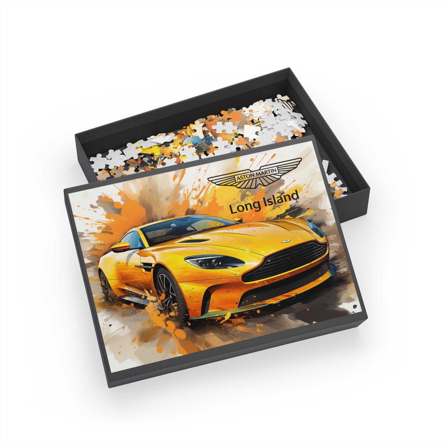 Aston Martin Long Island DBS Superleggera Inspired Puzzle - 96, 252, 500, 1000-Piece Options - Perfect Gift for Car Lovers & Puzzle Enthusiasts