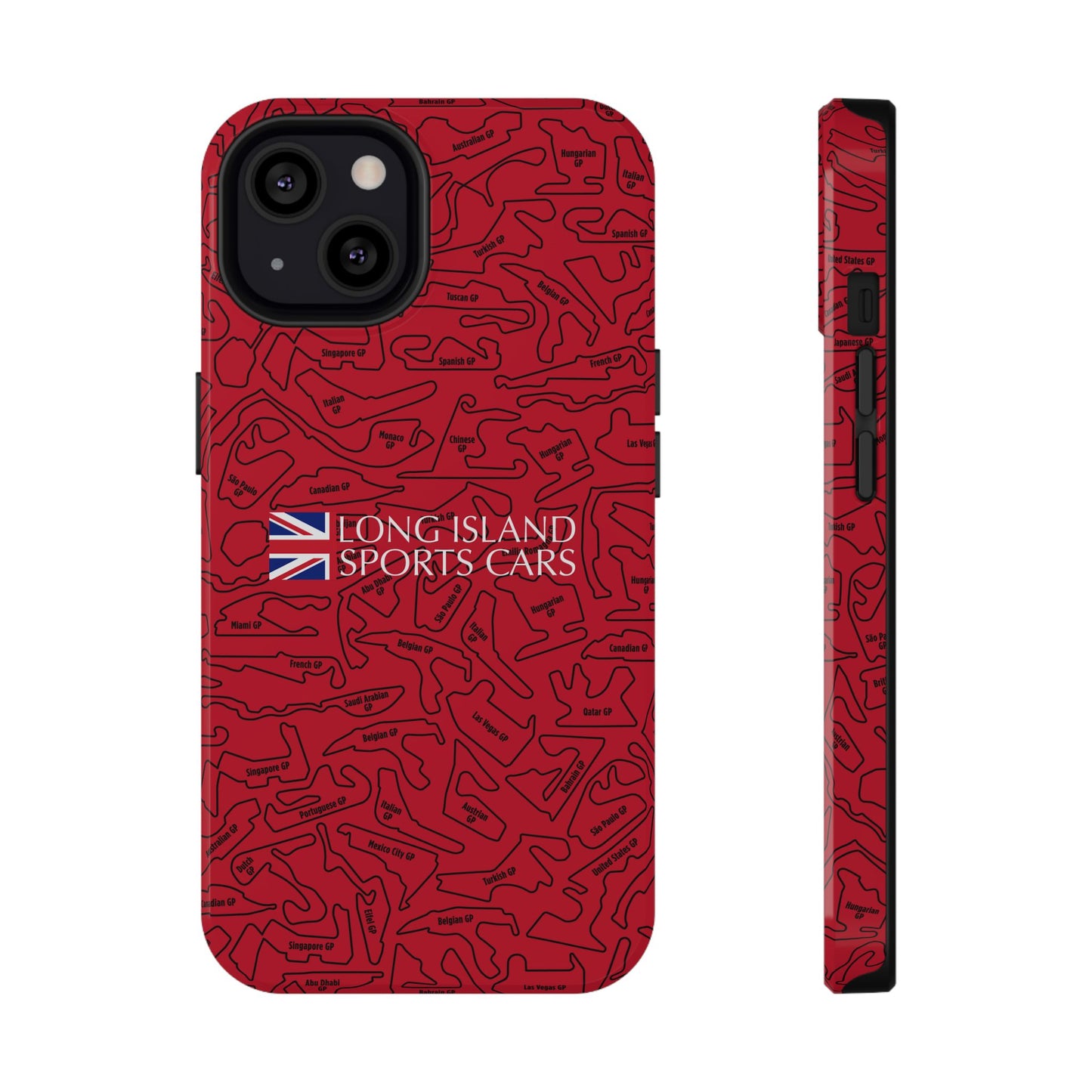 Long Island Sports Cars F1 race Track Inspired Impact-Resistant Phone Case