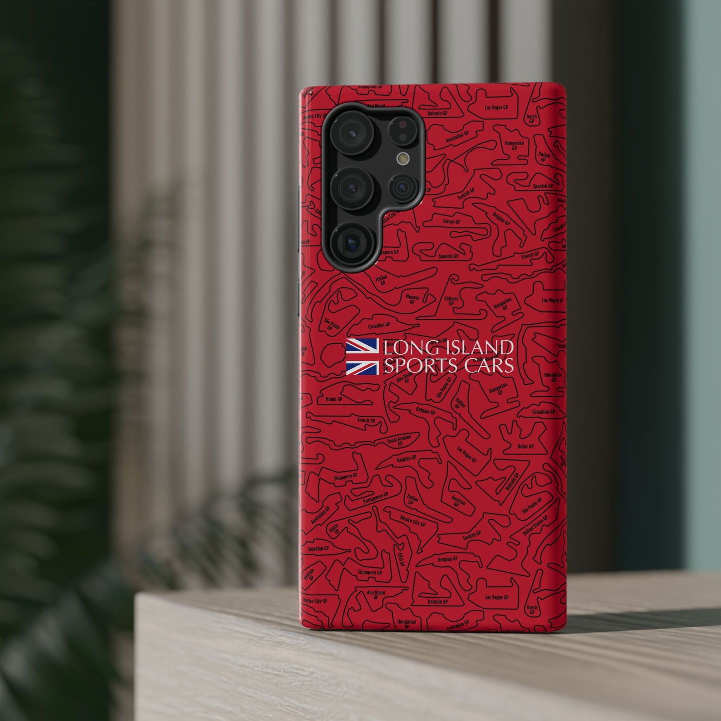 Long Island Sports Cars F1 race Track Inspired Impact-Resistant Phone Case