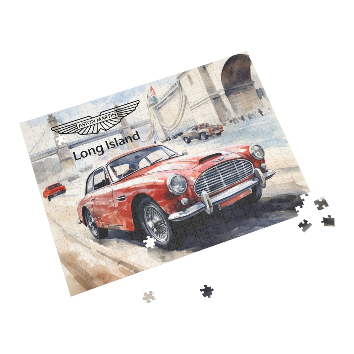 Aston Martin Long Island DB2 Inspired Puzzle - 96, 252, 500, 1000-Piece Options - Perfect Gift for Car Lovers & Puzzle Enthusiasts