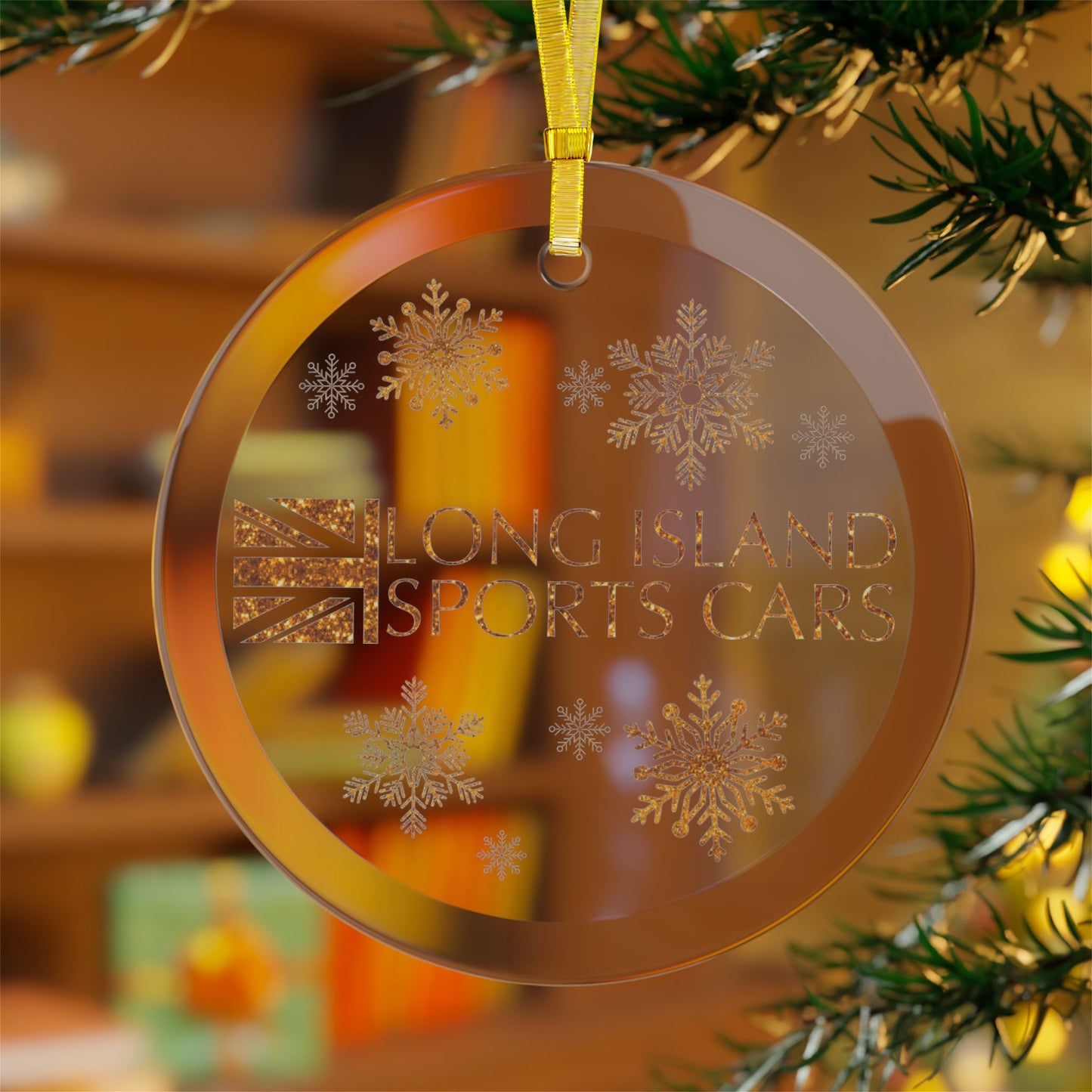 Long Island Sports Cars Glass Ornaments - Perfect Holiday Decorations