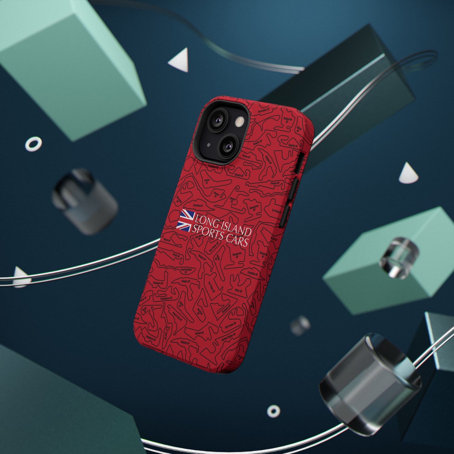Long Island Sports Cars F1 race Track Inspired Impact-Resistant Phone Case
