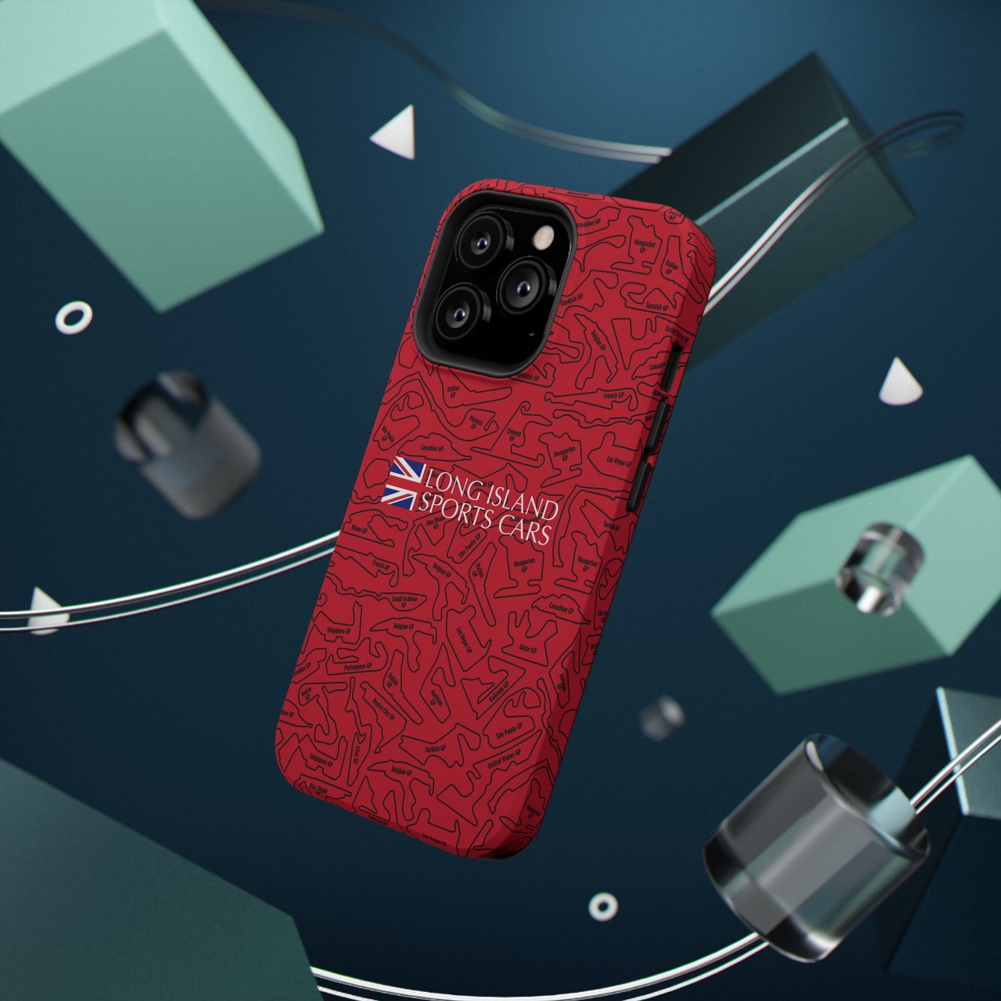 Long Island Sports Cars F1 race Track Inspired Impact-Resistant Phone Case