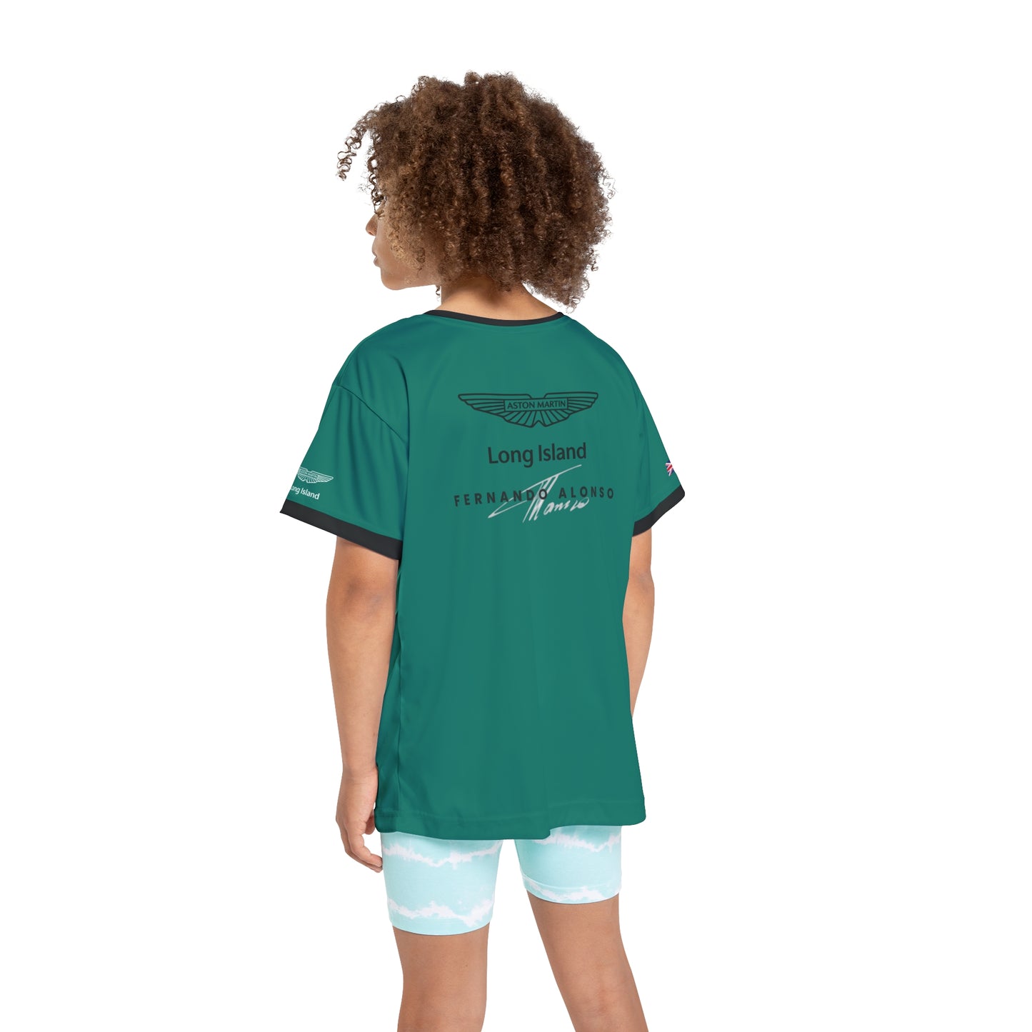 Copy of Kids Sports Jersey -Fernando Alonso Formula 1 inspired Design for Young Speed Enthusiasts