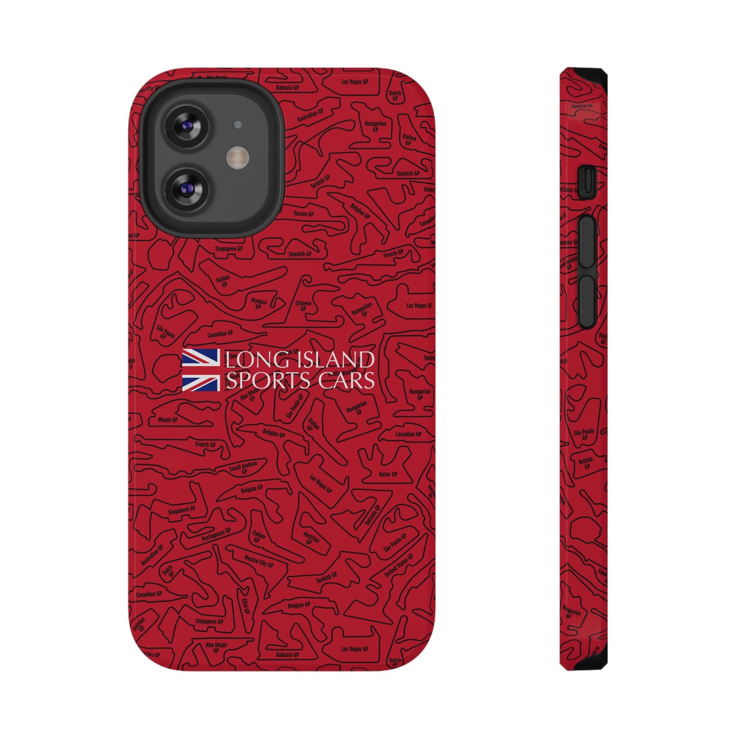 Long Island Sports Cars F1 race Track Inspired Impact-Resistant Phone Case