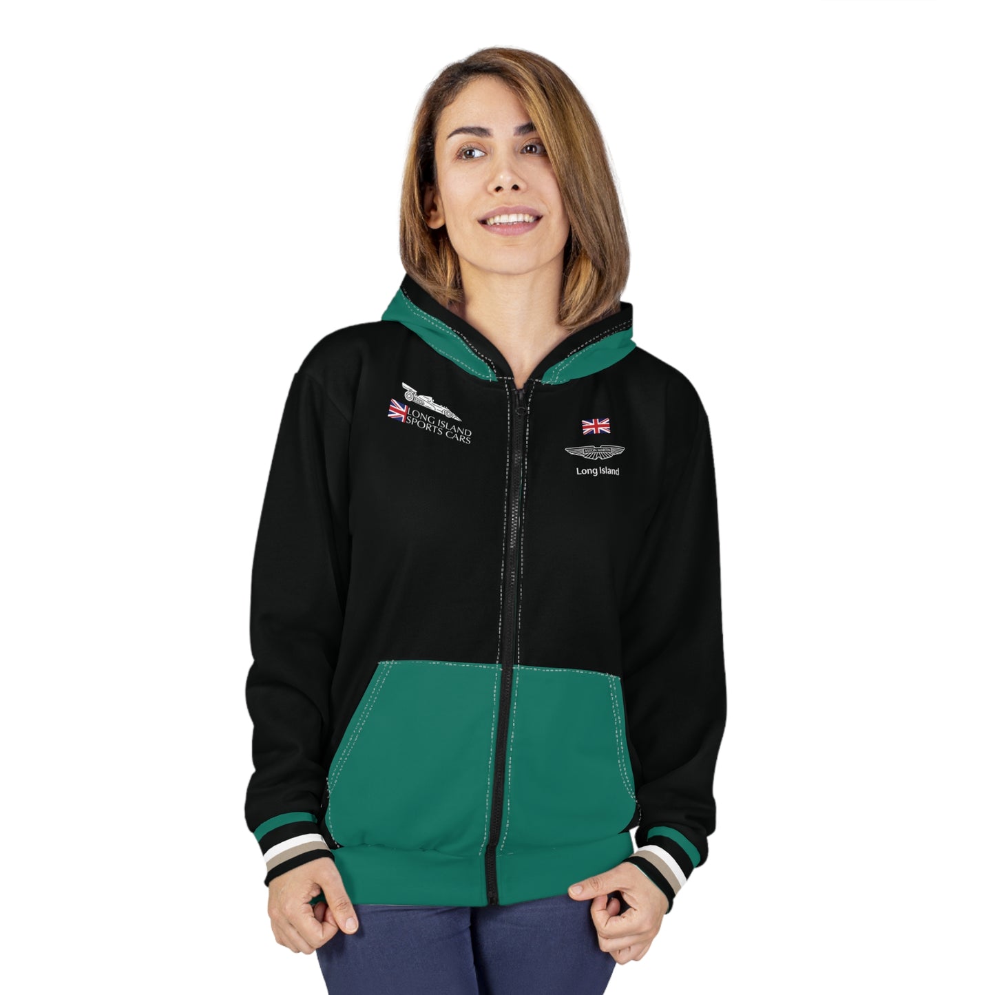 Aston Martin Long Island Unisex Zip Hoodie
