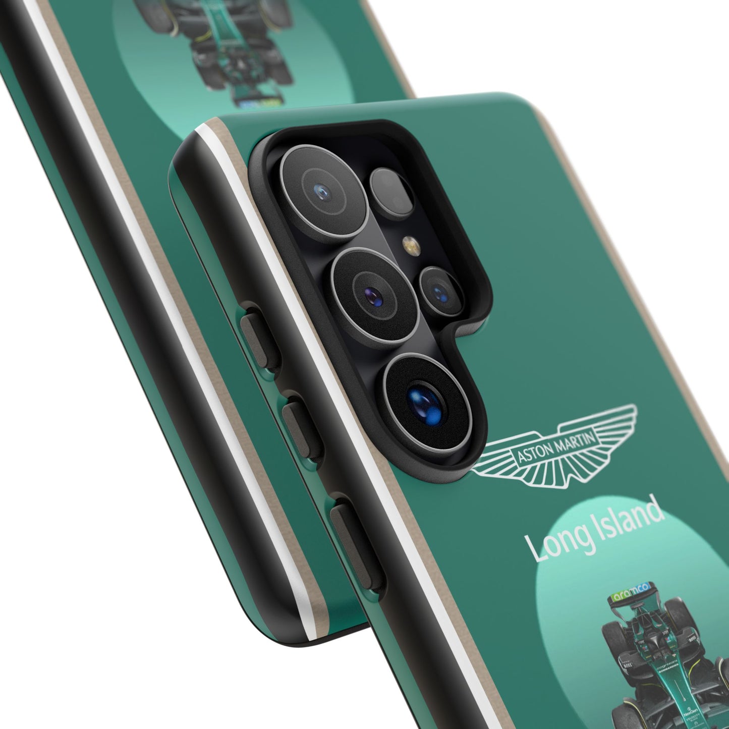 Aston Martin Long Island Formula 1 inspired Impact-Resistant Phone Case - Sleek & Stylish