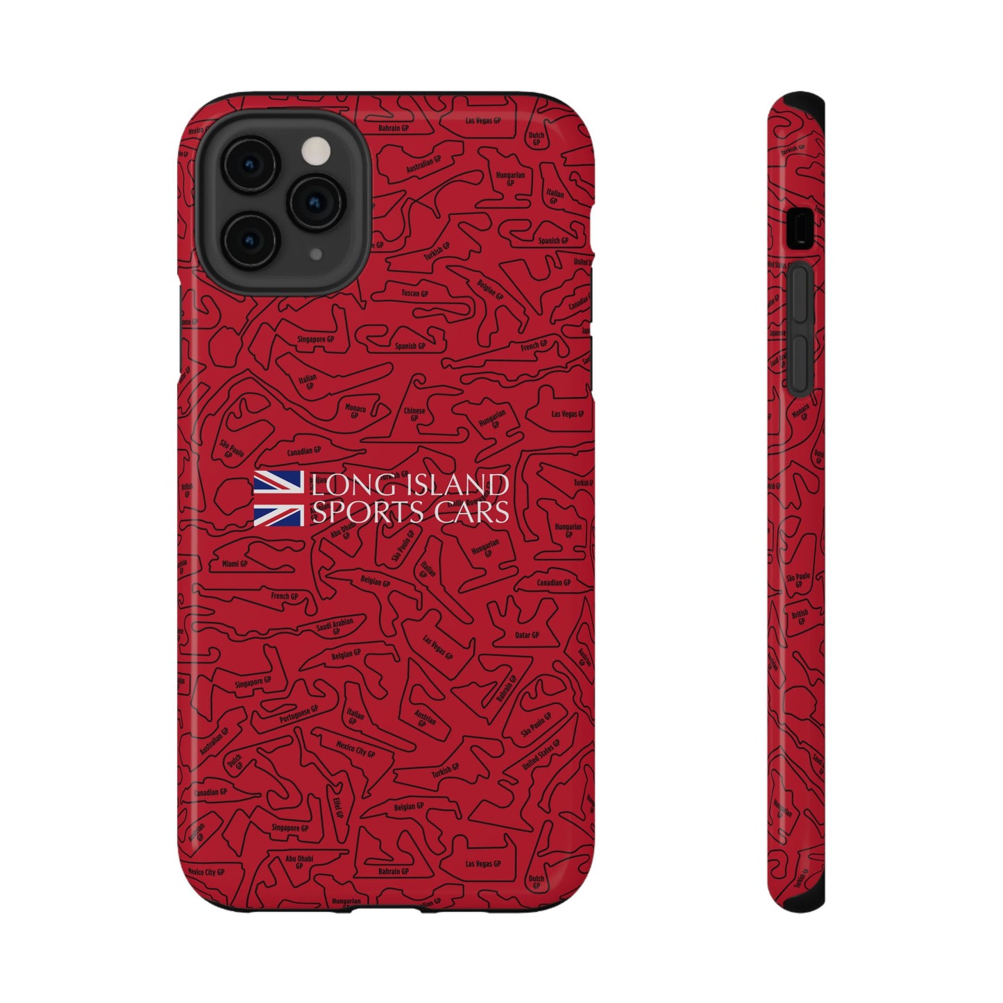 Long Island Sports Cars F1 race Track Inspired Impact-Resistant Phone Case