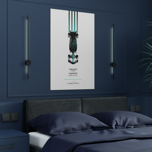 Aston Martin F1 inspired Satin Poster Lance Stroll Home Decor for F1 Fans