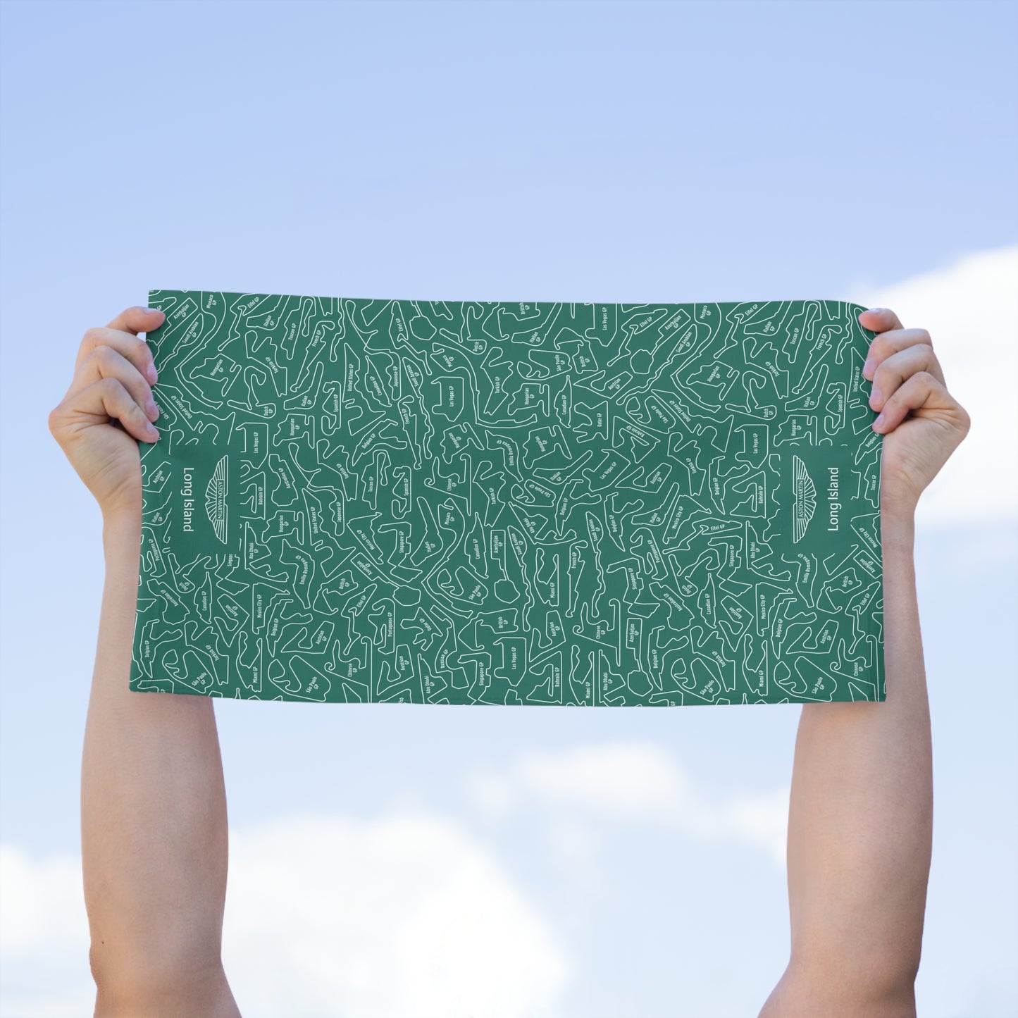Aston Martin Long island F1 Racetrack Rally Towel
