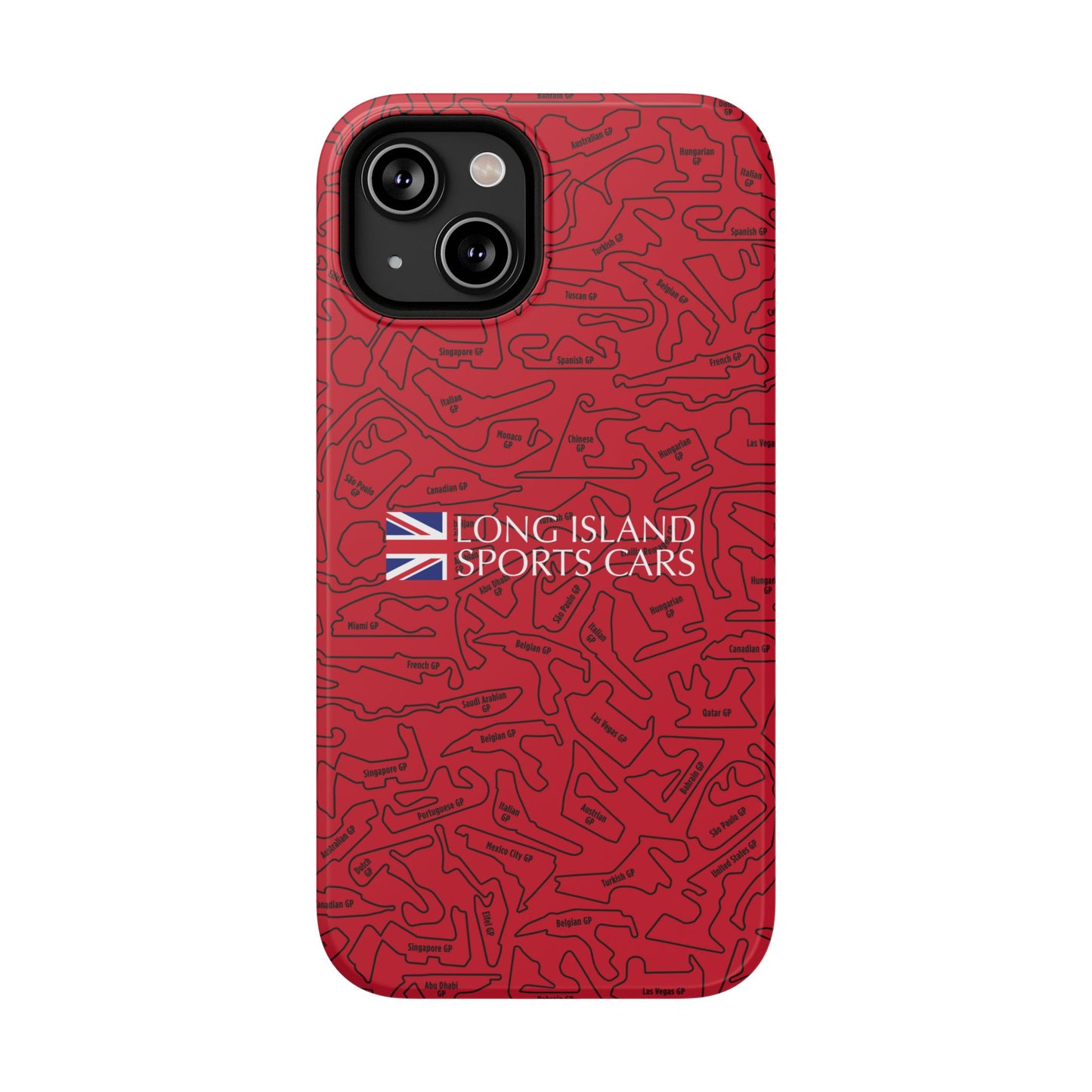 Long Island Sports Cars F1 race Track Inspired Impact-Resistant Phone Case