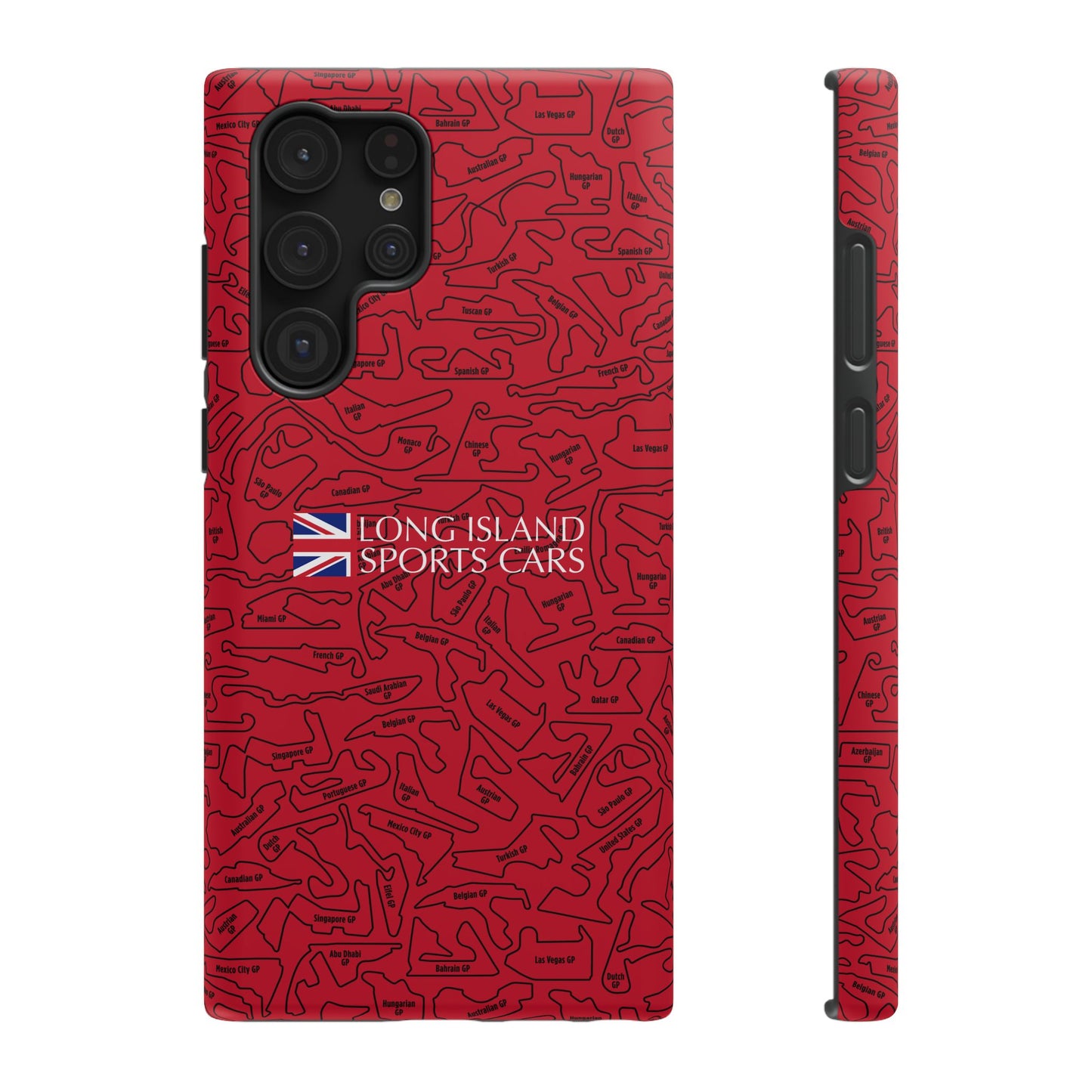Long Island Sports Cars F1 race Track Inspired Impact-Resistant Phone Case