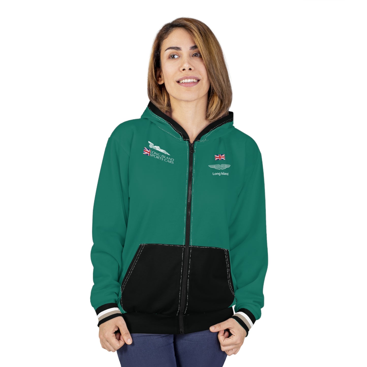 Aston Martin Long Island Unisex Zip Hoodie