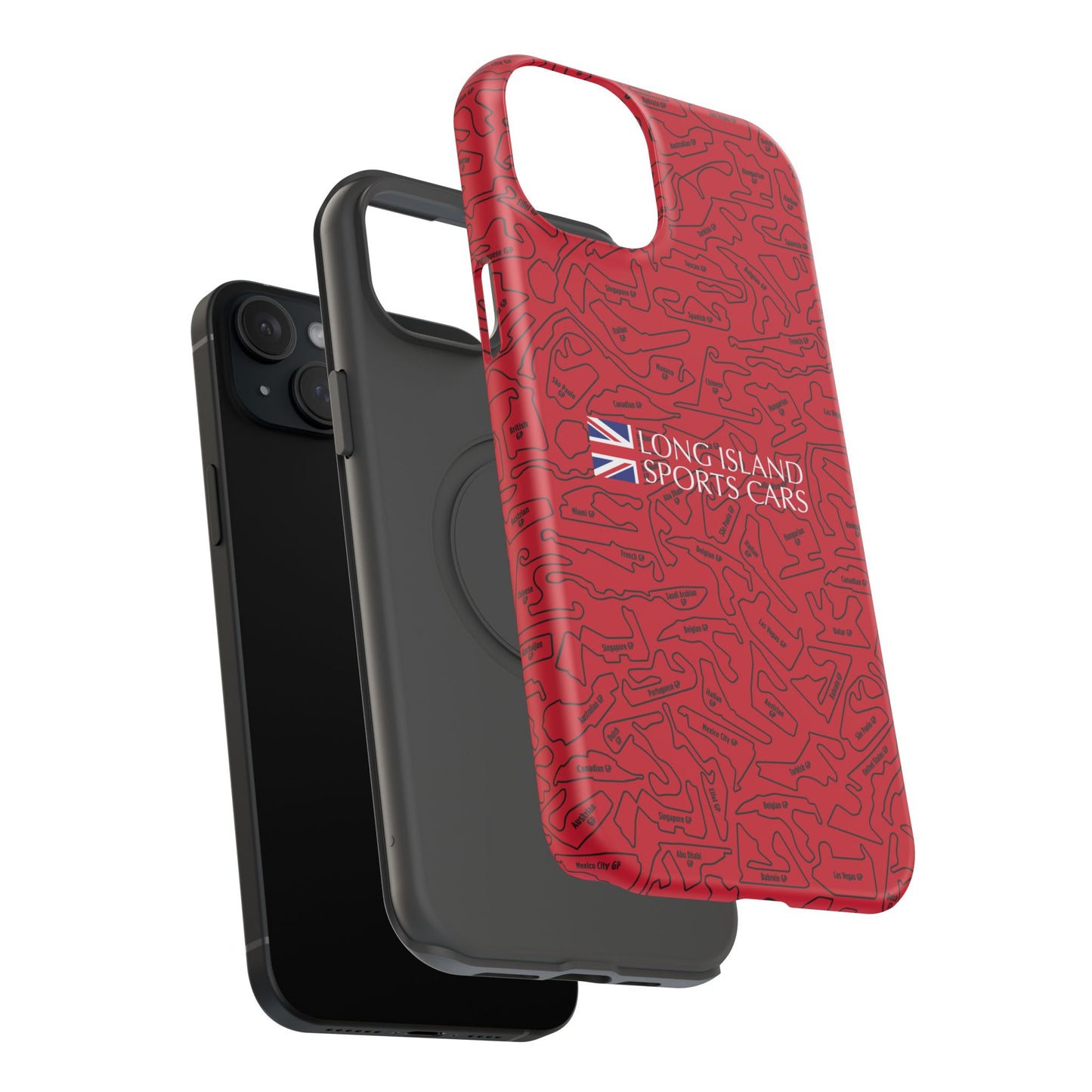 Long Island Sports Cars F1 race Track Inspired Impact-Resistant Phone Case