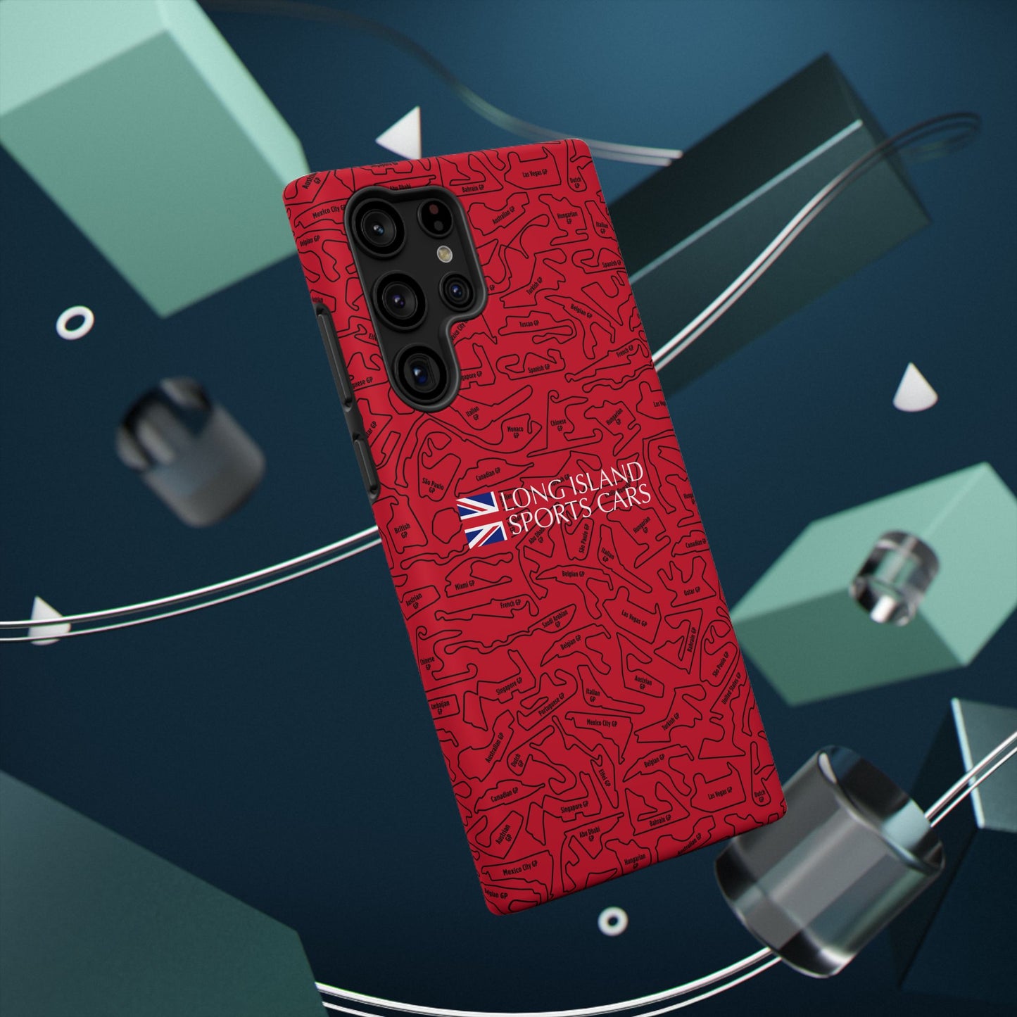 Long Island Sports Cars F1 race Track Inspired Impact-Resistant Phone Case