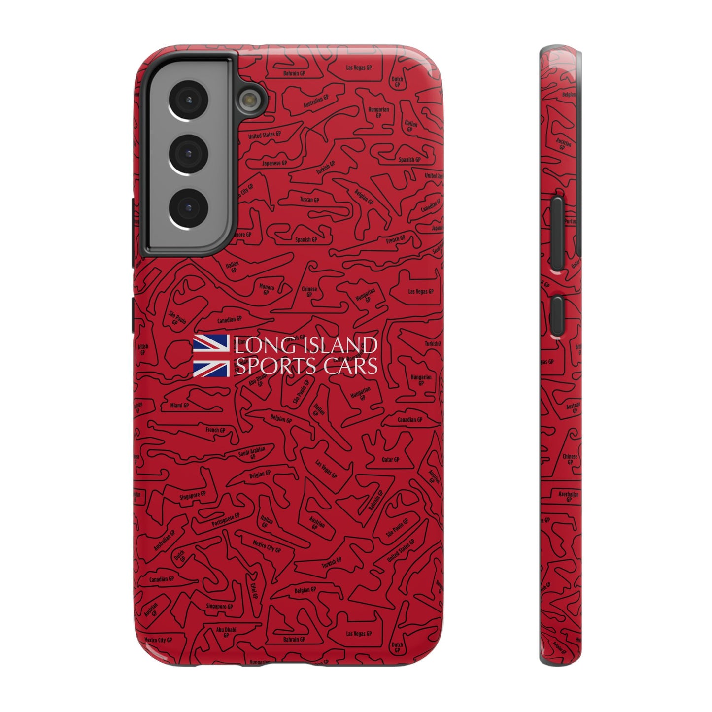 Long Island Sports Cars F1 race Track Inspired Impact-Resistant Phone Case