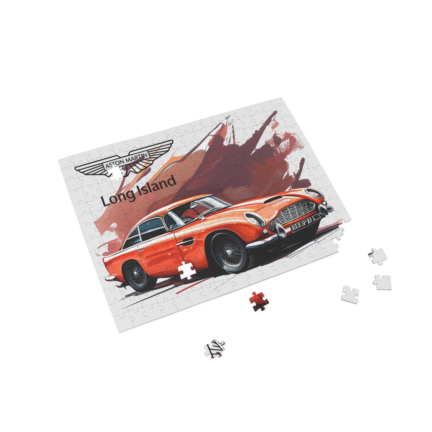 Aston Martin Long Island DB5 Inspired Puzzle - 96, 252, 500, 1000-Piece Options