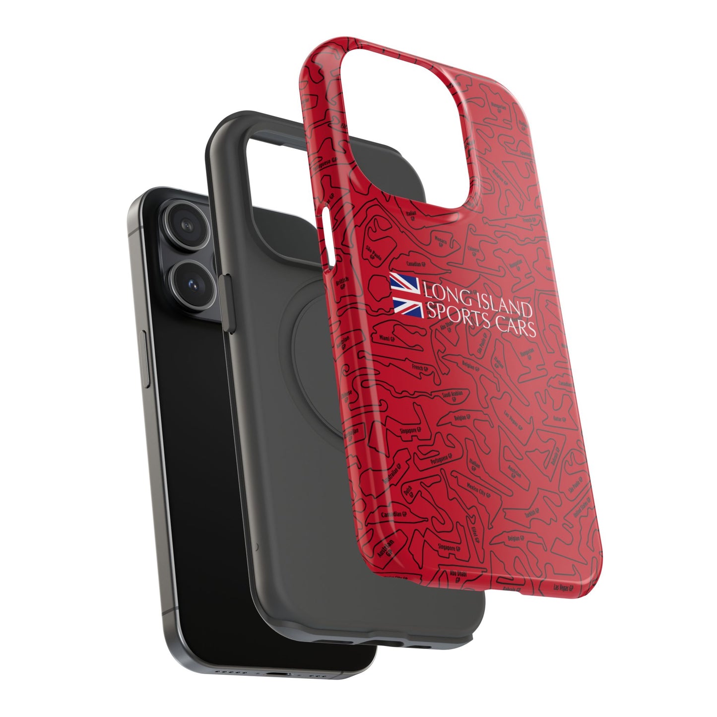 Long Island Sports Cars F1 race Track Inspired Impact-Resistant Phone Case
