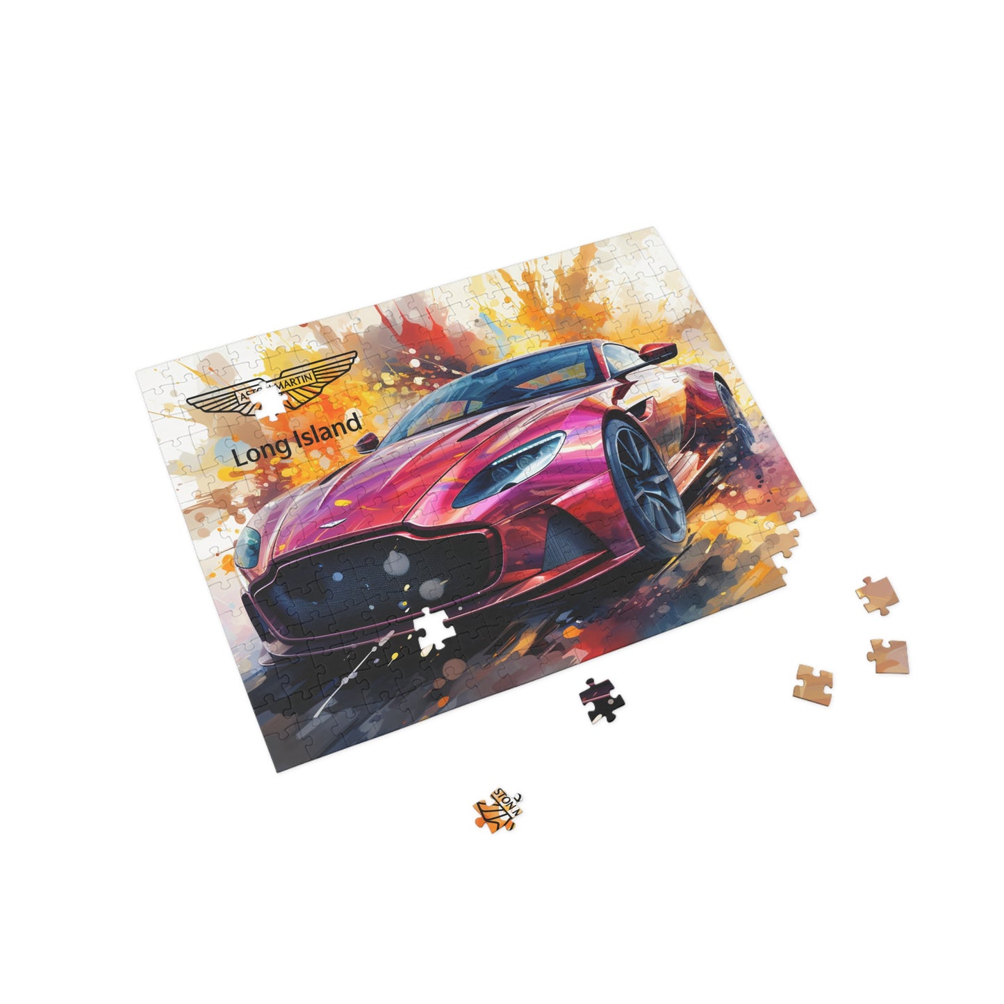 Aston Martin Long Island DBS superleggera Inspired Puzzle - 96, 252, 500, 1000-Piece Options - Perfect Gift for Car Lovers & Puzzle Enthusiasts