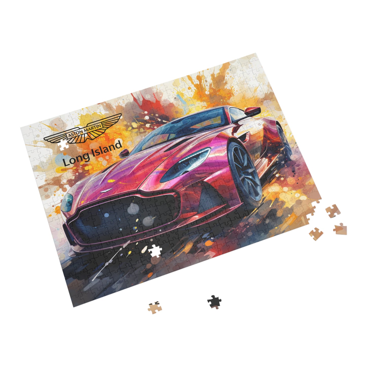 Aston Martin Long Island DBS superleggera Inspired Puzzle - 96, 252, 500, 1000-Piece Options - Perfect Gift for Car Lovers & Puzzle Enthusiasts