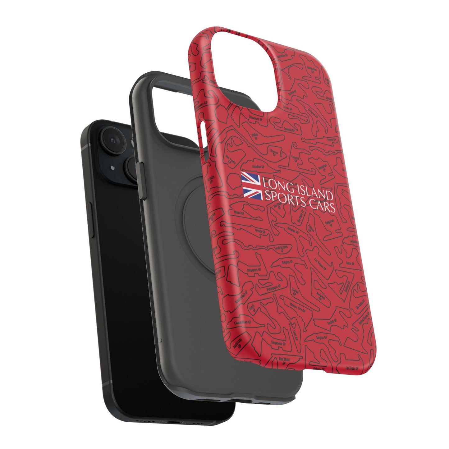 Long Island Sports Cars F1 race Track Inspired Impact-Resistant Phone Case