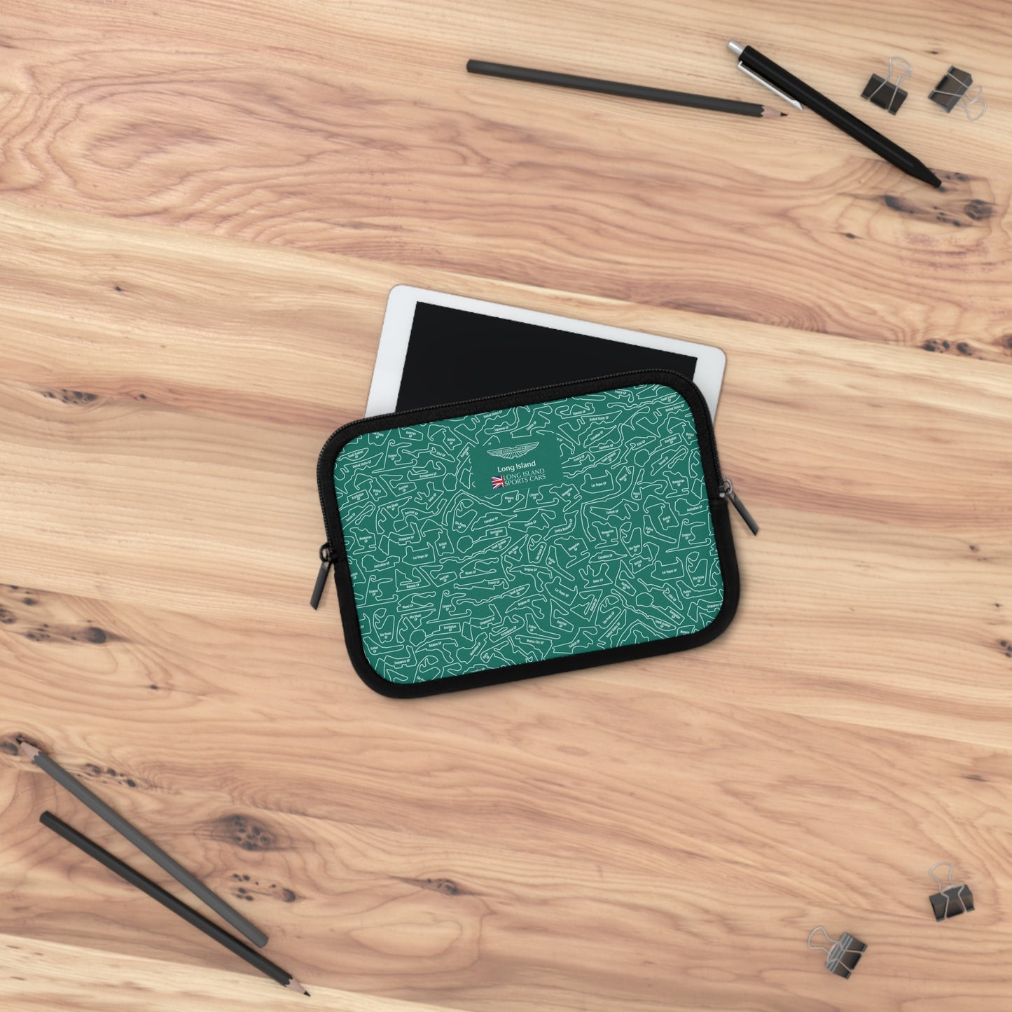 Long Island Sports Cars | Aston Martin Long Island | F1 Racetrack Laptop Sleeve