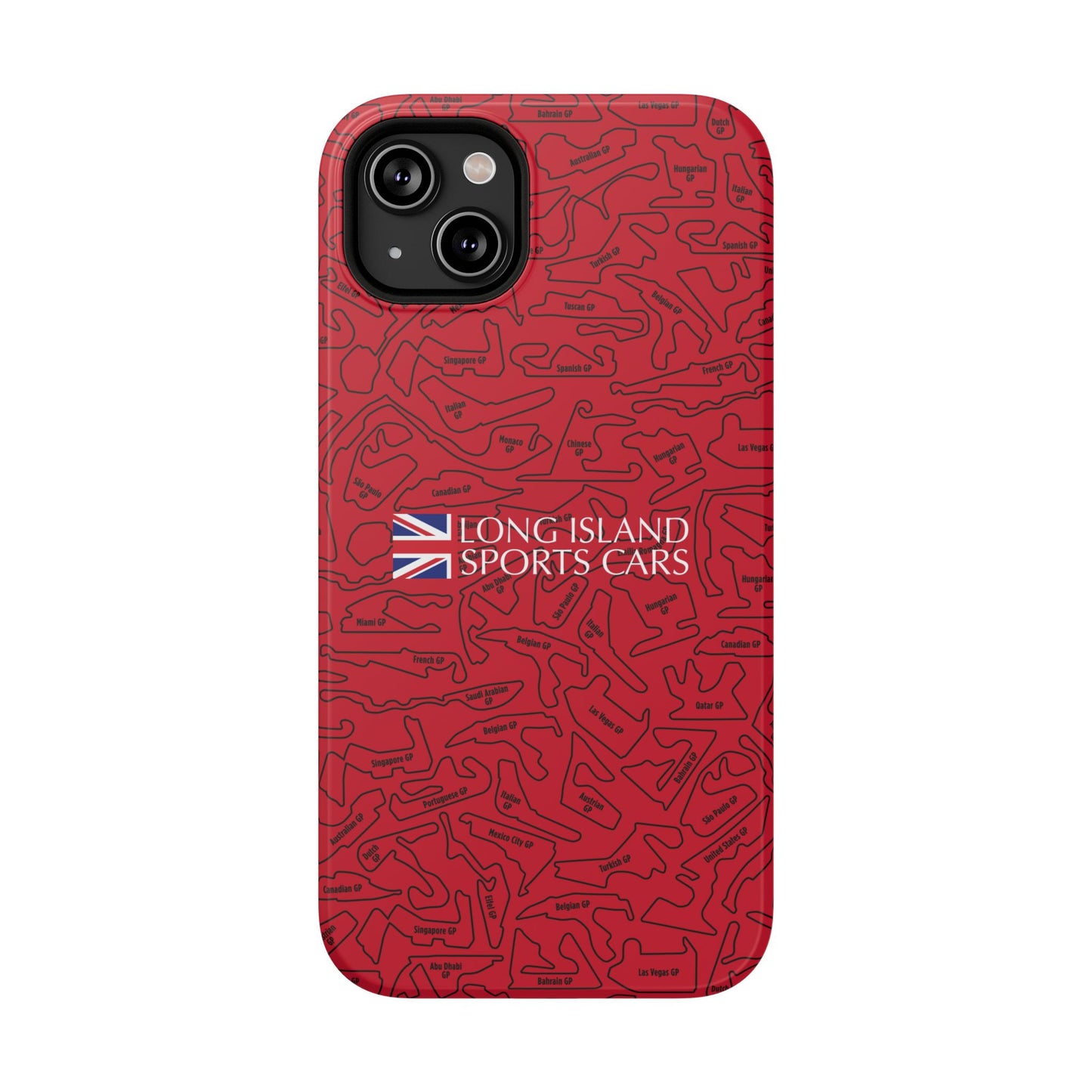 Long Island Sports Cars F1 race Track Inspired Impact-Resistant Phone Case
