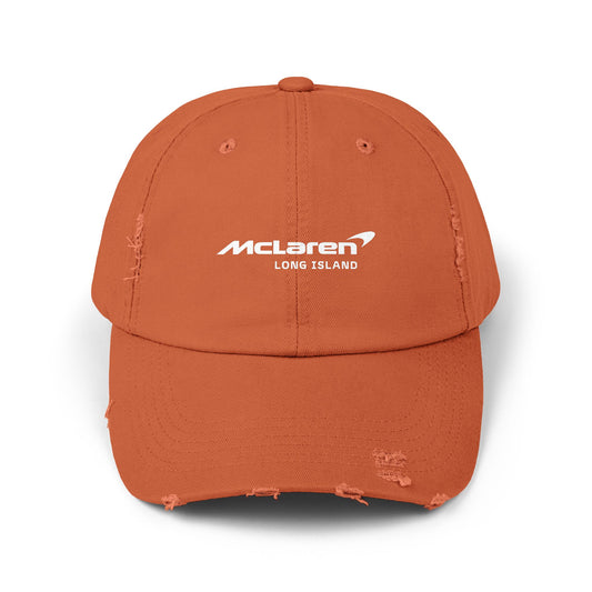 McLaren Long Island Unisex Distressed Cap / Papaya