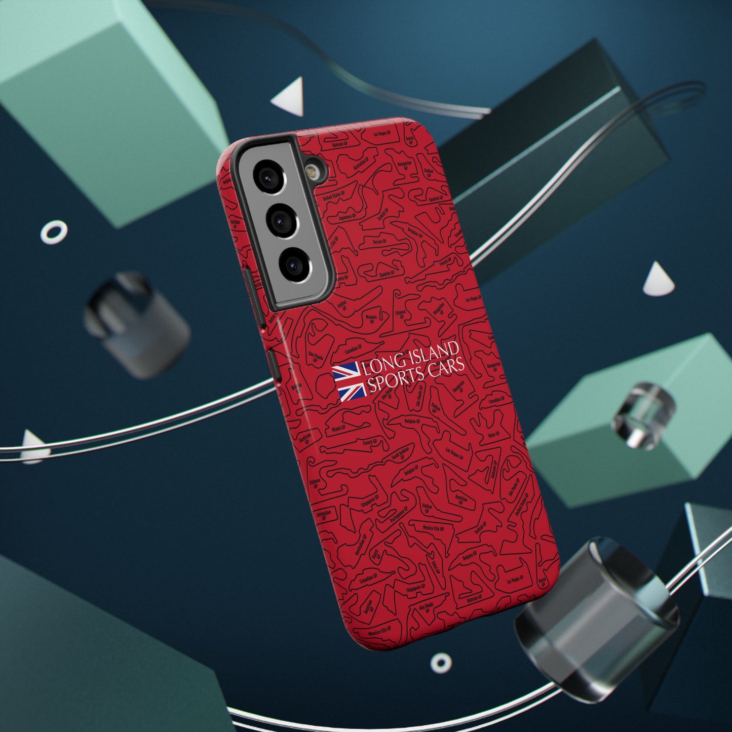 Long Island Sports Cars F1 race Track Inspired Impact-Resistant Phone Case