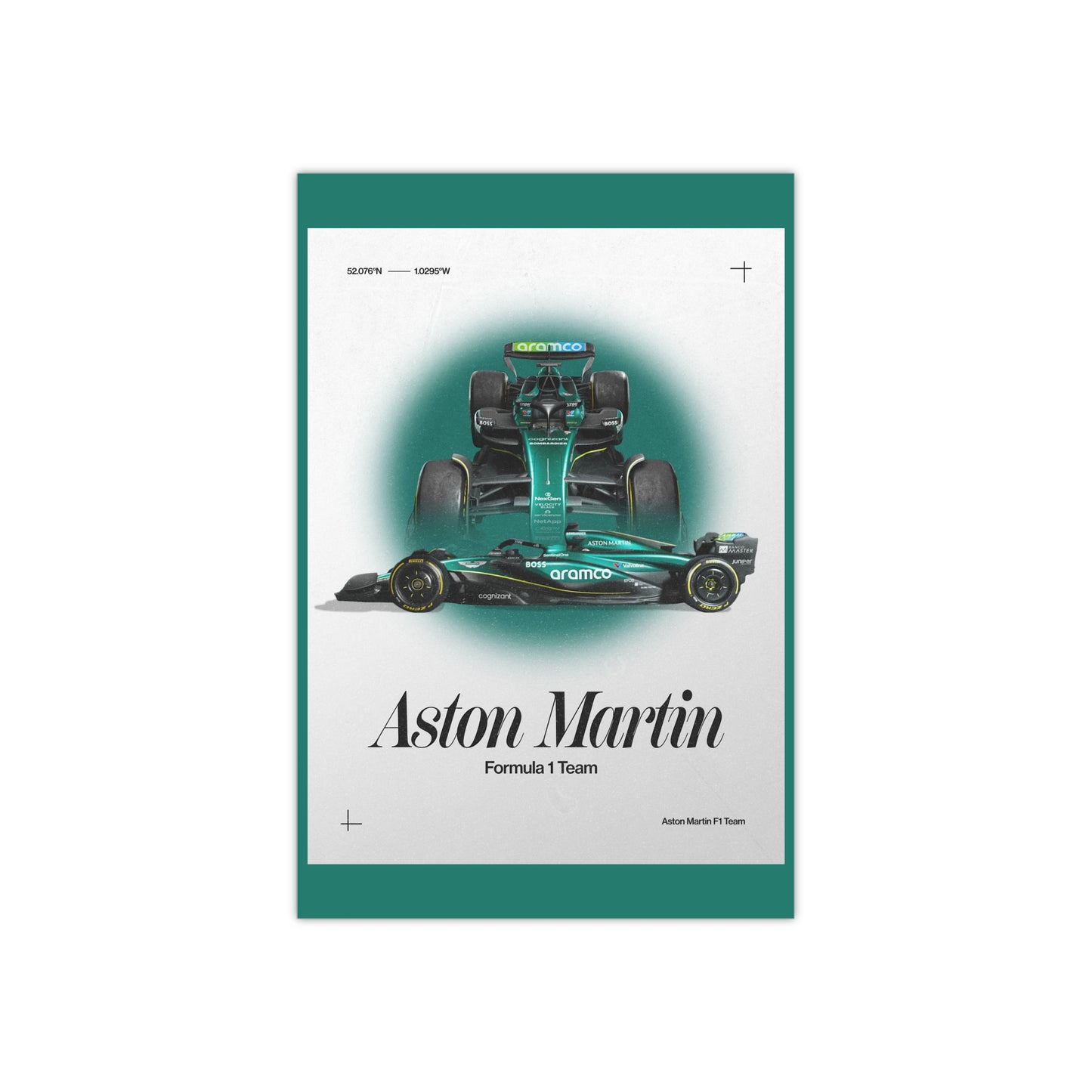 Aston Martin F1 inspired Satin Poster Home Decor for F1 Fans