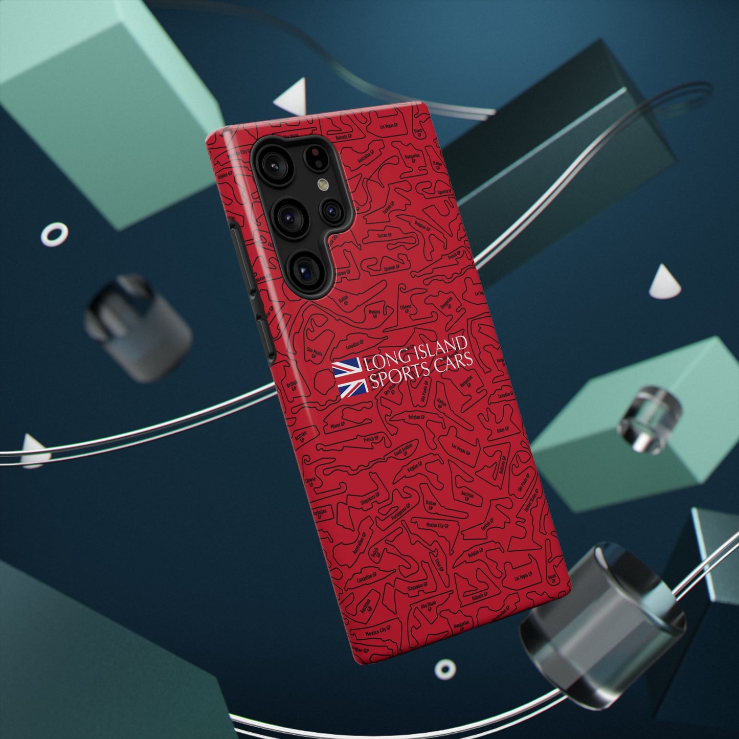 Long Island Sports Cars F1 race Track Inspired Impact-Resistant Phone Case