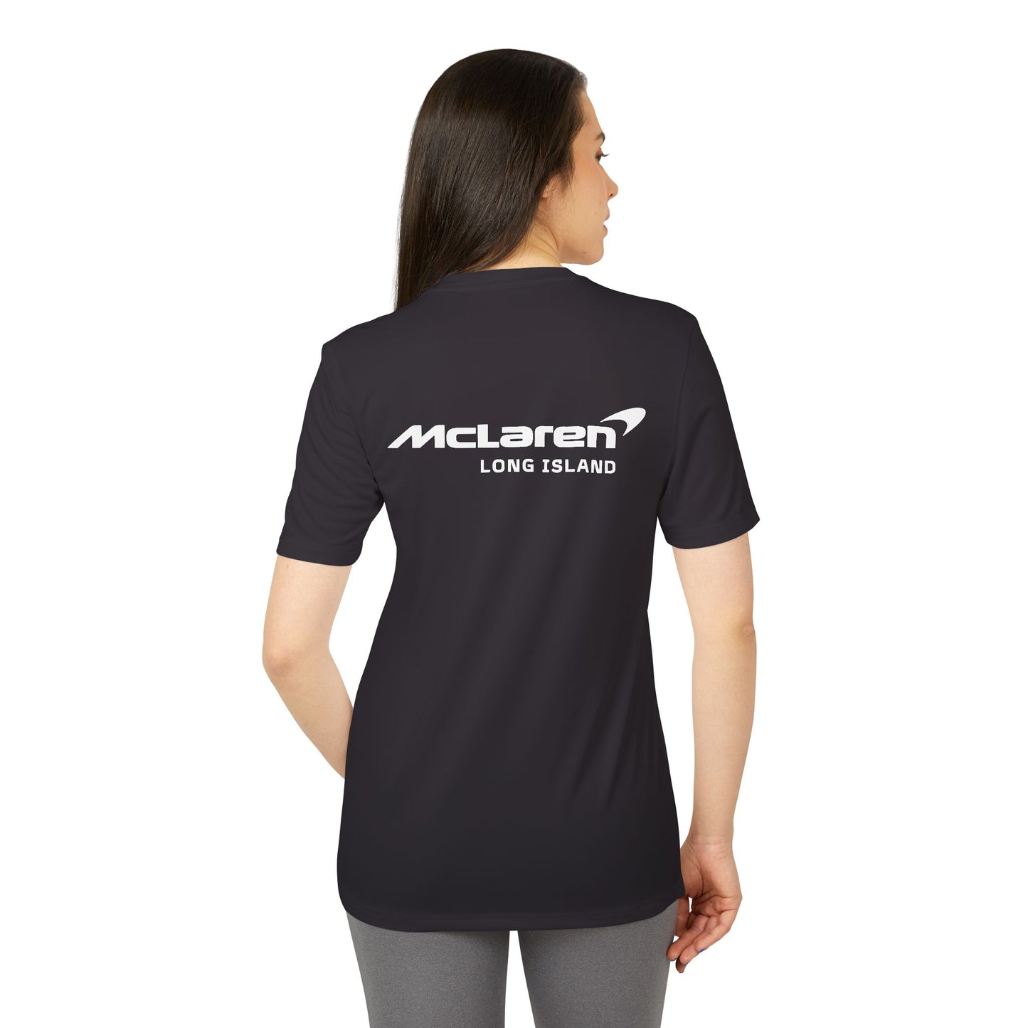 McLaren Long Island Unisex Sport T-Shirt - Perfect for Car Enthusiasts