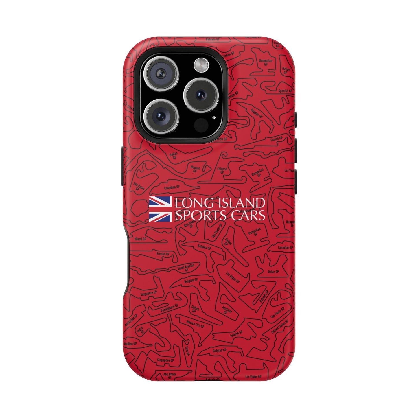 Long Island Sports Cars F1 race Track Inspired Impact-Resistant Phone Case